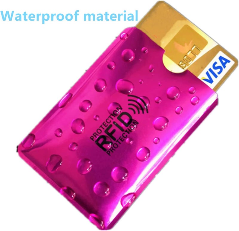 Schembo 16 RFID Blocking Sleeves Set (12 Colorful Credit Card Protector RFID Blocking Sleeve & 4 RFID Passport Holder). Effectively Protect Your Credit, Debit, and ID Cards From Electronic Theft. - Image 4